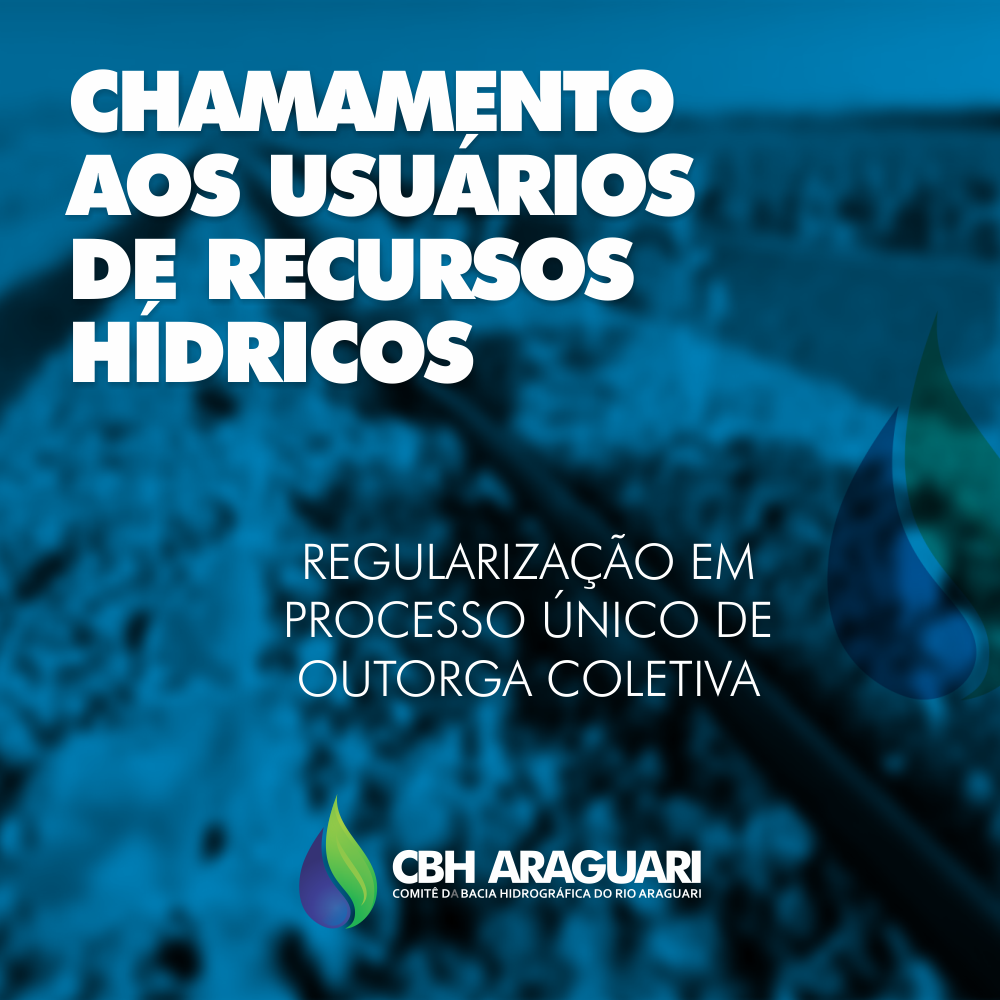 Outorga coletiva na Bacia do Rio Araguari: usuários de água têm 12 dias para enviar manifestação de interesse