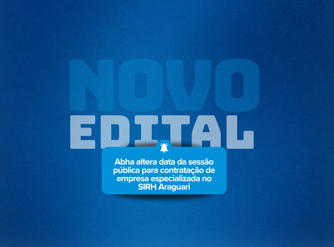 ABHA Gestão de Águas altera [...]