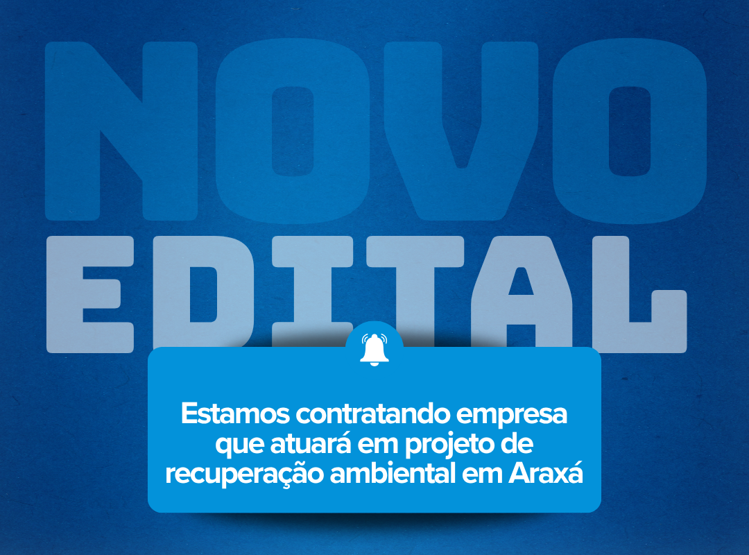 Abha Gestão de Águas abre processo seletivo para contratação de empresa que atuará em projeto de recuperação ambiental em Araxá